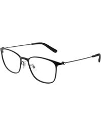 Montblanc - Mb0463Ol 006 Optical Frames Metal Transparent Squared - Lyst