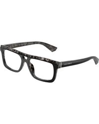 Dolce & Gabbana - Dg3431 3403 Optical Frames Acetate Squared Normal - Lyst