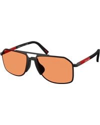 Prada Linea Rossa - Ps B51S 1Bo90U Sunglasses Metal Pilot Normal - Lyst