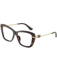 Dolce & Gabbana - Dg3439 502 Optical Frames Acetate Transparent Squared Normal - Lyst