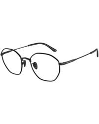 Giorgio Armani - Ar5139 3001 Optical Frames Metal Transparent Squared Normal - Lyst