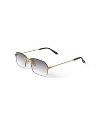 Xlab - Paros Sunglasses Metal Smoke Squared Normal Shaded - Lyst
