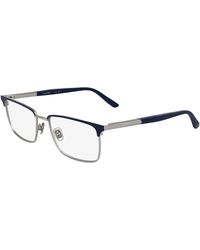 Calvin Klein - Ck25106 001 Optical Frames Metal Squared Normal - Lyst