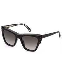 Police - Splr24 Superstar 4 700 Sunglasses Acetate Smoke Butterfly Normal Shaded - Lyst