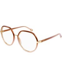 Chloé - Ch0131O 008 Optical Frames Bio-Injected Transparent Pilot - Lyst