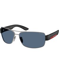 Prada Linea Rossa - Ps B52S 5Av06A Sunglasses Metal Geometric Normal - Lyst