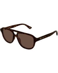 McQueen - Am0573S 002 Sunglasses Acetate Pilot - Lyst