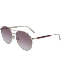 Longchamp - Lo133S 43027 722 Sunglasses Metal Pilot Normal Shaded - Lyst
