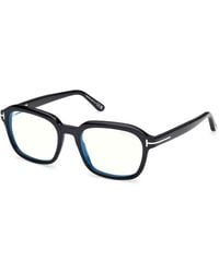 Tom Ford - Ft6060-B 001 Optical Frames Acetate Squared Normal - Lyst