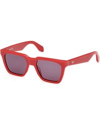 adidas - Or0110 66A Sunglasses Acetate Smoke Squared Normal - Lyst