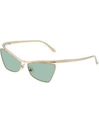 Jimmy Choo - Jc4014H 3006/2 Sunglasses Metal Cat Eye Normal - Lyst