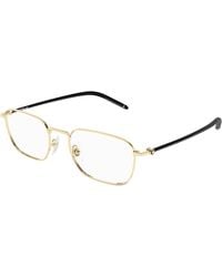 Montblanc - Mb0369O 001 Optical Frames Metal Transparent Squared - Lyst