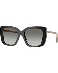 Burberry - Be4456 416111 Sunglasses Acetate Squared Normal Shaded - Lyst