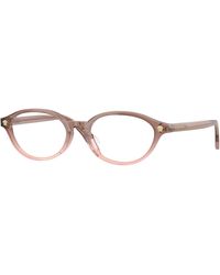 Versace - Ve3393D 5435 Optical Frames Acetate Transparent Round Normal - Lyst