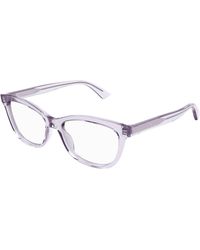 McQueen - Am0461O 005 Optical Frames Acetate Transparent Cat Eye - Lyst