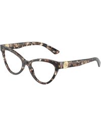Dolce & Gabbana - Dg3394 3438 Optical Frames Acetate Transparent Cat Eye Normal - Lyst