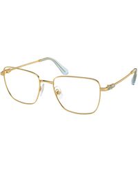Swarovski - Sk1003 4004 Optical Frames Metal Transparent Squared Normal - Lyst