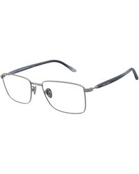 Giorgio Armani - Ar5150 3003 Optical Frames Steel Transparent Squared Normal - Lyst