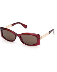 MAX&Co. - Mo0144 69E Sunglasses Injected Squared Normal - Lyst