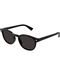 Bottega Veneta - Bv1253S 001 Sunglasses Acetate Round - Lyst