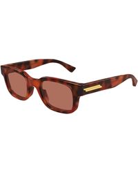 Bottega Veneta - Bv1411S 002 Sunglasses Acetate Squared - Lyst