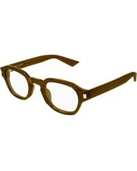 Saint Laurent - Sl 946 Opt 003 Optical Frames Acetate Transparent Round - Lyst