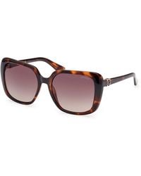 Guess - Gu7863 52F Sunglasses Injected Squared Normal Shaded - Lyst