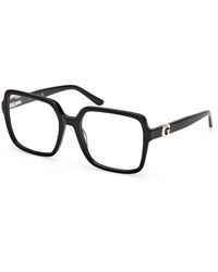 Guess - Gu50228 001 Optical Frames Acetate Squared Normal - Lyst