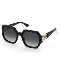 Twinset - Stw066 700 Sunglasses Acetate Smoke Geometric Normal Shaded - Lyst