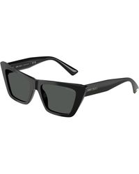 Jimmy Choo - Jc5028 500087 Sunglasses Acetate Cat Eye Normal - Lyst