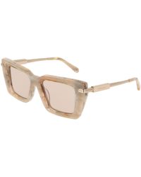 Ferragamo - Sf2089S 026 Sunglasses Acetate Squared Normal - Lyst