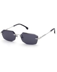 Lozza - Sl2459 Alicudi 5 579 Sunglasses Metal Smoke Geometric Normal - Lyst
