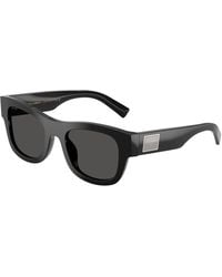 Dolce & Gabbana - Dg4509 501/87 Sunglasses Acetate Squared Normal - Lyst