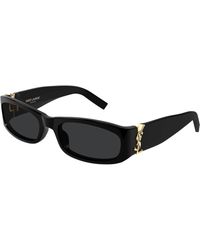 Saint Laurent - Sl M152 001 Sunglasses Acetate Squared - Lyst