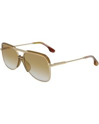 Victoria Beckham - Vb205S 723 Sunglasses Metal Pilot Shaded - Lyst