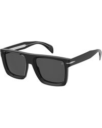 David Beckham - Db 7134/S 807/1V Sunglasses Acetate Squared Normal Mirror - Lyst