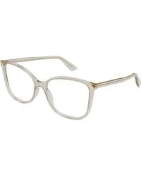 Gucci - Gg0026O 016 Optical Frames Acetate Transparent Cat Eye - Lyst
