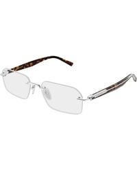 Gucci - Gg2260O 003 Optical Frames Metal Transparent Squared - Lyst
