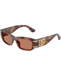 Dolce & Gabbana - Dg4564 3497/3 Sunglasses Acetate Squared Normal - Lyst