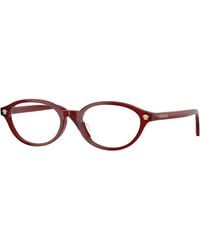 Versace - Ve3393D 5540 Optical Frames Acetate Transparent Round Normal - Lyst