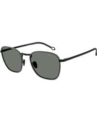 Giorgio Armani - Ar6164J 300111 Sunglasses Steel Squared Normal - Lyst