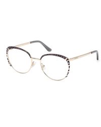 Guess - Gu50250 033 Optical Frames Metal Round Normal - Lyst