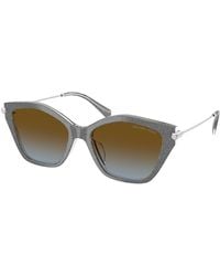Michael Kors - Mk2246U Catskills 400913 Sunglasses Acetate Geometric Normal Shaded - Lyst