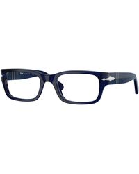 Persol - Po3399V 181 Optical Frames Acetate Transparent Squared Normal - Lyst