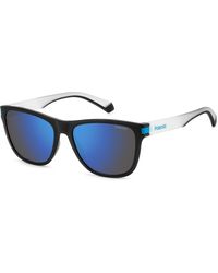 Polaroid - Pld 2138/S 0Vk/5X Sunglasses Plastic Squared Polarized Mirror - Lyst
