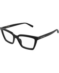 Saint Laurent - Sl 912 004 Optical Frames Acetate Transparent Cat Eye - Lyst