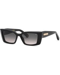 Philipp Plein - Spp215M Plein Pure Crystal 700 Sunglasses Acetate Smoke Squared Normal Nuanced - Lyst