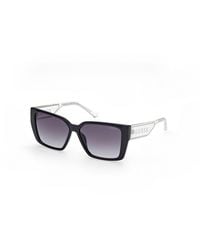 Guess - Gu7818 01B Sunglasses Injected Smoke Squared Normal Shaded - Lyst