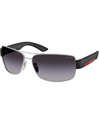 Prada Linea Rossa - Ps B52S 1Bc09U Sunglasses Metal Geometric Normal Nuanced - Lyst