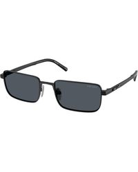 Prada - Pr D54S 7Ab70B Sunglasses Metal Squared Normal - Lyst